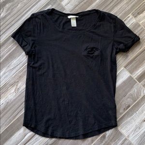 Basic T with Cap Sleeves and Faux Pocket